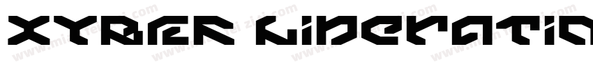 XYBER Liberation For 7 Kicks字体转换